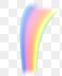 3D rainbow png sticker, transparent background