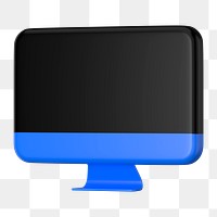 3d computer png sticker, transparent background