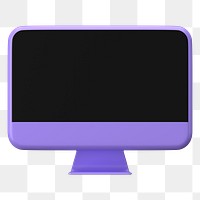 3d computer png sticker, transparent background