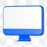 3d computer png sticker, transparent background