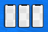 Smartphone screen png mockup, transparent design