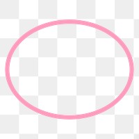 Pink circle png badge sticker, transparent background