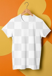 T-shirt mockup png, transparent design