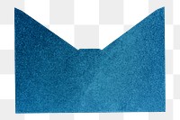 Blue envelope png sticker, transparent background