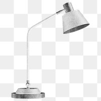 Table lamp png sticker, transparent background