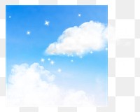 Aesthetic sky png sticker, transparent background