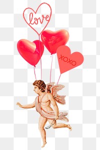 Cupid love png sticker, transparent background