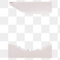 Ripped paper png border, transparent background