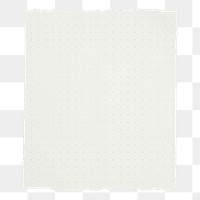 Dotted paper png sticker, transparent background