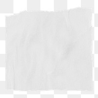 White  ripped paper png sticker, transparent background