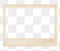 Vintage instant film png frame, transparent background