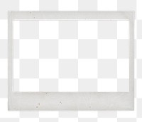 Retro instant film png frame, transparent background