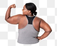 Strong woman png sticker, transparent background