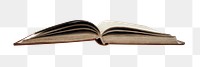 Open book png sticker, transparent background 