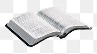 Open book png sticker, transparent background 