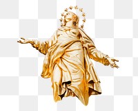 Religious statue  png sticker, transparent background 