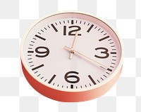 Big clock png sticker, transparent background