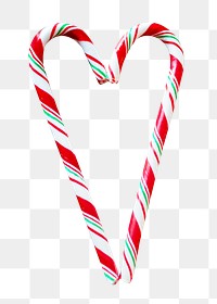 Christmas candy canes png sticker, transparent background