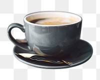 Hot coffee png sticker, transparent background