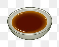 Soy sauce png illustration sticker, transparent background