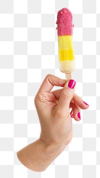 Png ice pop sticker, transparent background