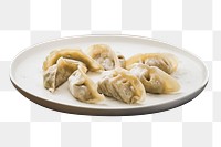 Dumplings png food sticker, transparent background