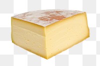 Cheese block png sticker, transparent background