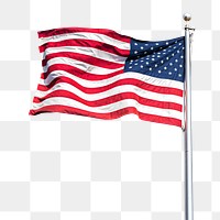 American flag png sticker, transparent background