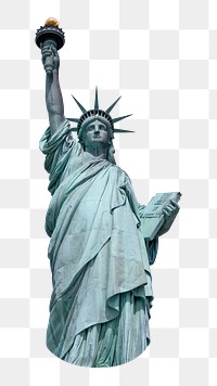 Statue of Liberty  png sticker, transparent background