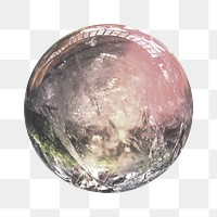 Crystal ball png sticker, transparent background