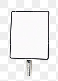 Blank sign png sticker, transparent background