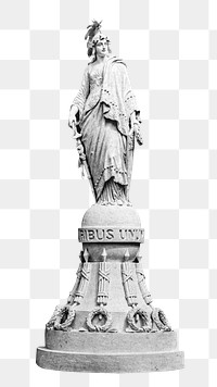 Statue of Freedom png sticker, transparent background