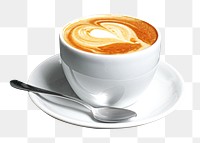 Coffee cup png sticker, transparent background