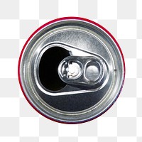 Opened can png sticker, transparent background