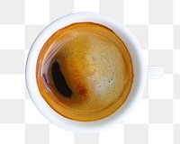 Black coffee png sticker, transparent background