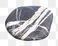 Gray stone png sticker, transparent background