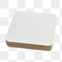 Blank pulpboard png sticker, transparent background