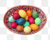 Png Easter eggs  sticker, transparent background