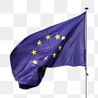 European Union flag png sticker, transparent background