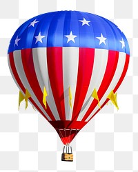 Png hot air balloon sticker, transparent background