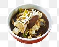 Miso soup png food sticker, transparent background