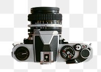 Analog camera png sticker, transparent background