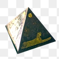 Egypt pyramid png sticker, transparent background