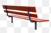 Park bench png sticker, transparent background