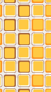 PNG yellow square pattern sticker, transparent background