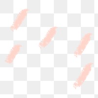 Pink stroke png journal sticker, transparent background