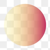 Gradient circle png sticker, transparent background