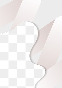 Abstract beige png overlay, transparent design