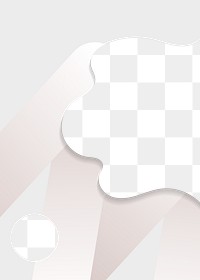 Abstract beige png overlay, transparent design