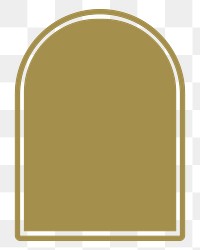 Arch badge png sticker, transparent background